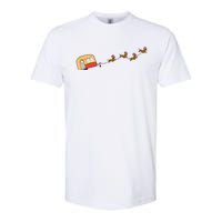 Camper Van Christmas Dachshund Sleigh Doxie Dog Xmas Pajama Softstyle CVC T-Shirt