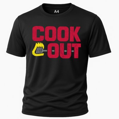 Cookout Vintage Chalk Texture Red Gray Performance Shirt