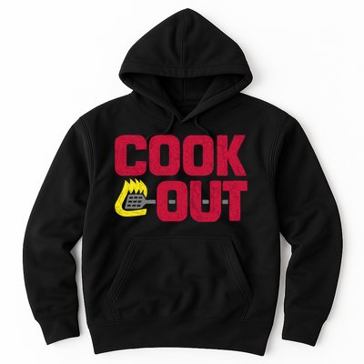 Cookout Vintage Chalk Texture Red Gray Hoodie