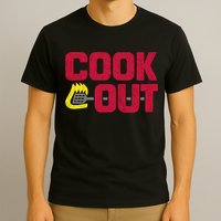 Cookout Vintage Chalk Texture Red Gray T-Shirt