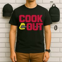Cookout Vintage Chalk Texture Red Gray T-Shirt