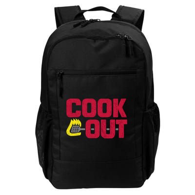 Cookout Vintage Chalk Texture Red Gray Backpack