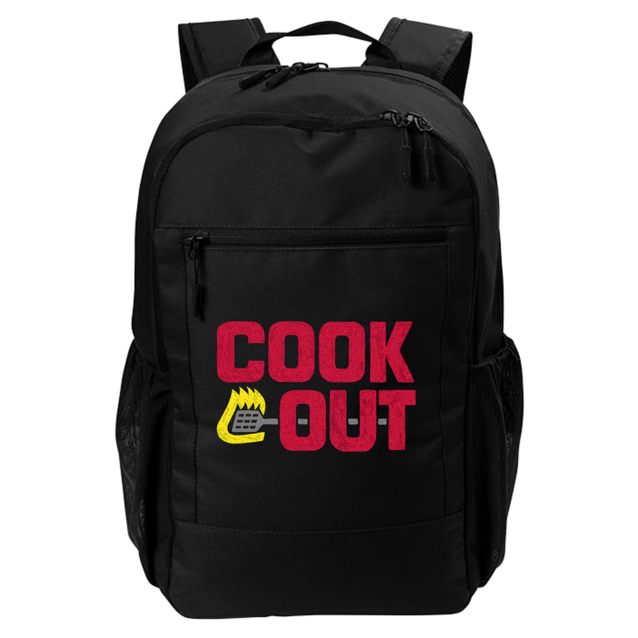 Cookout Vintage Chalk Texture Red Gray Backpack