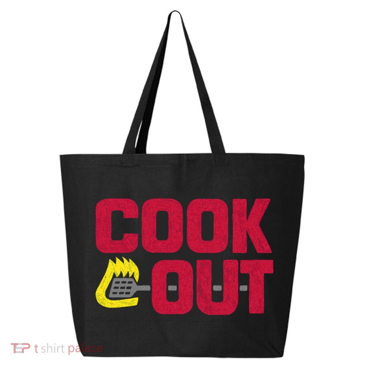 Cookout Vintage Chalk Texture Red Gray 25L Jumbo Tote