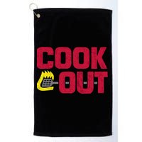 Cookout Vintage Chalk Texture Red Gray Golf Towel