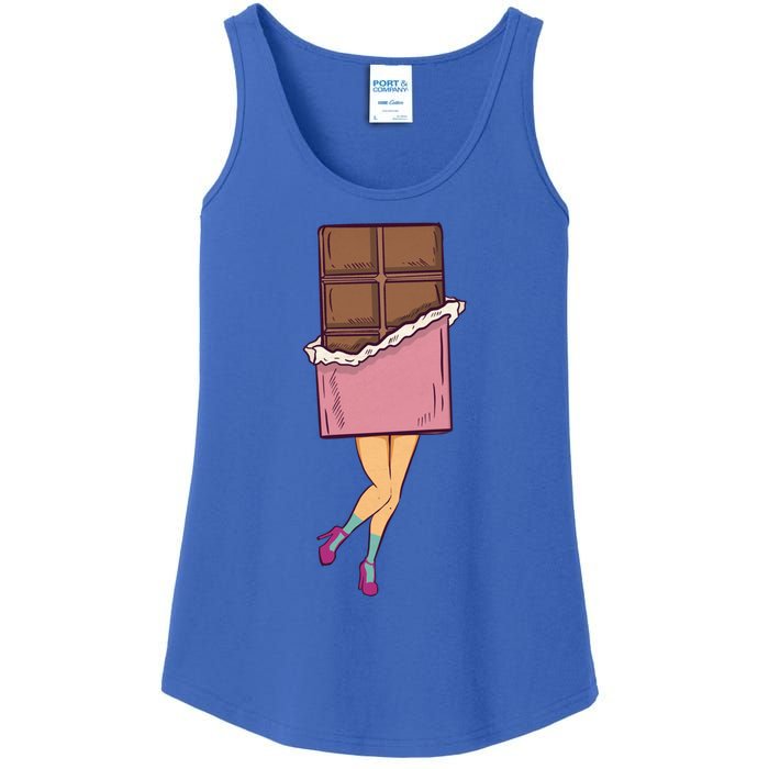 Chocolate Vintage Chocoholic Cocoa Choco Candy Cute Gift Chocolate Meaningful Gi Ladies Essential Tank