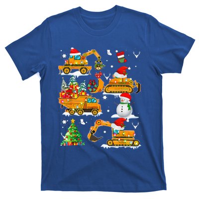 Construction Vehicle Christmas Trucks Winter T-Shirt