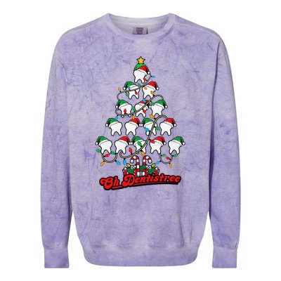 Christmas Vibes Cute Xmas Tree Cakes Vintage Neutral Holiday Colorblast Crewneck Sweatshirt