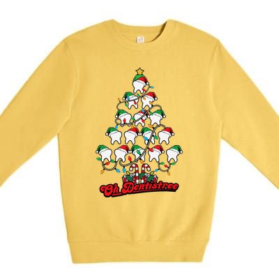 Christmas Vibes Cute Xmas Tree Cakes Vintage Neutral Holiday Premium Crewneck Sweatshirt