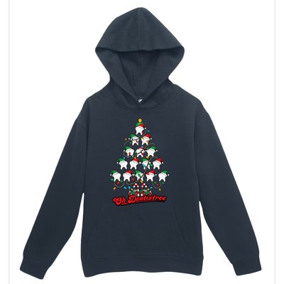 Christmas Vibes Cute Xmas Tree Cakes Vintage Neutral Holiday Urban Pullover Hoodie