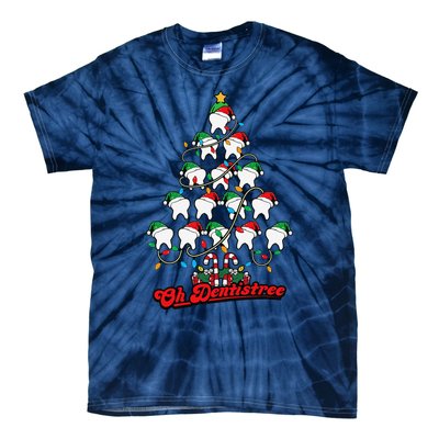 Christmas Vibes Cute Xmas Tree Cakes Vintage Neutral Holiday Tie-Dye T-Shirt