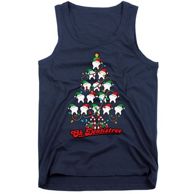 Christmas Vibes Cute Xmas Tree Cakes Vintage Neutral Holiday Tank Top