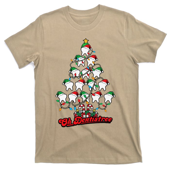 Christmas Vibes Cute Xmas Tree Cakes Vintage Neutral Holiday T-Shirt