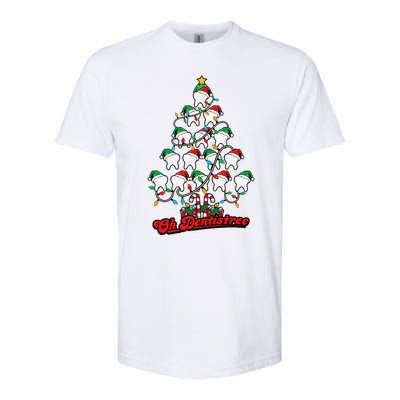 Christmas Vibes Cute Xmas Tree Cakes Vintage Neutral Holiday Softstyle CVC T-Shirt