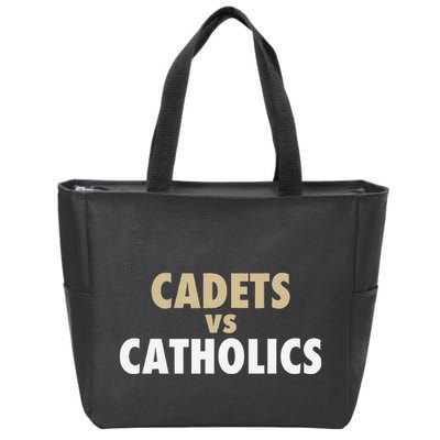 Cadets Vs. Catholics Zip Tote Bag