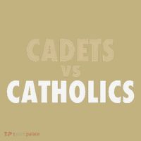Cadets Vs. Catholics Button