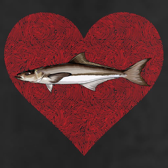 Cobia Valentines Day Fish Love Fingerprint Gift Hat