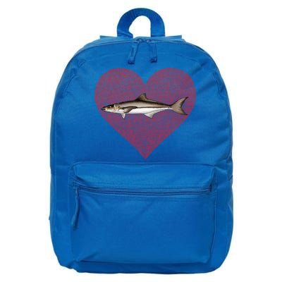 Cobia Valentines Day Fish Love Fingerprint Gift 16 in Basic Backpack
