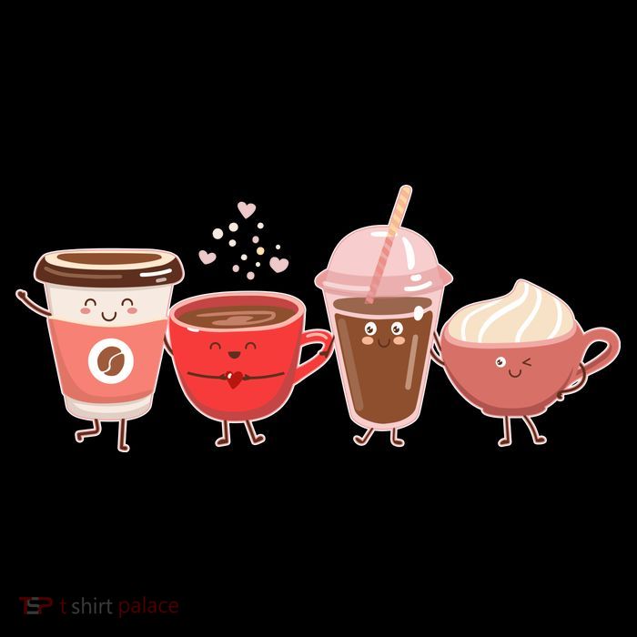 Cute Valentine Day Coffee Lover Tall T-Shirt