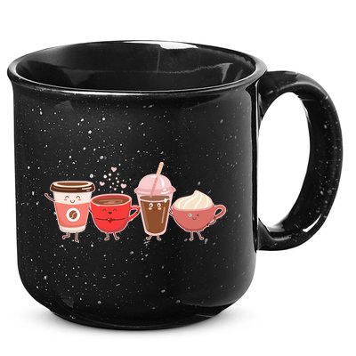 Cute Valentine Day Coffee Lover 15oz Campfire Ceramic Mug