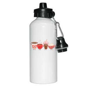 Cute Valentine Day Coffee Lover Aluminum Water Bottle