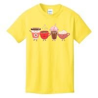 Cute Valentine Day Coffee Lover Kids T-Shirt