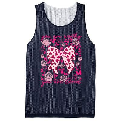 Checkered ValentineS Day Heart Coquette Bow Retro Valentine Mesh Reversible Basketball Jersey Tank