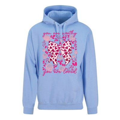 Checkered ValentineS Day Heart Coquette Bow Retro Valentine Unisex Surf Hoodie