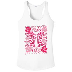 Checkered ValentineS Day Heart Coquette Bow Retro Valentine Ladies PosiCharge Competitor Racerback Tank