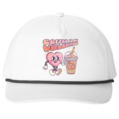 Cute Valentines Day Coffee Is My Valentine Snapback Five-Panel Rope Hat