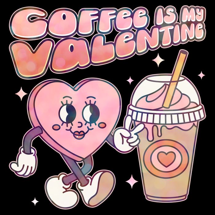 Cute Valentines Day Coffee Is My Valentine 16 in Basic Backpack