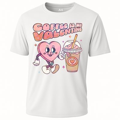 Cute Valentines Day Coffee Is My Valentine Performance Shirt