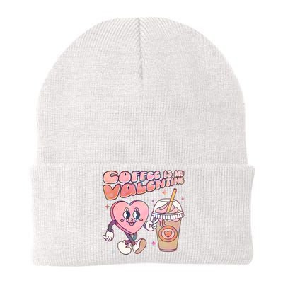 Cute Valentines Day Coffee Is My Valentine Knit Cap Winter Beanie