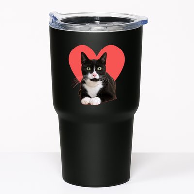 Cute Valentines Day Tuxedo Cat Lover Tumbler