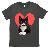 Cute Valentines Day Tuxedo Cat Lover T-Shirt