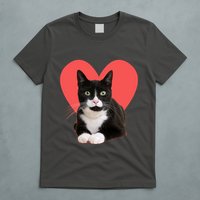 Cute Valentines Day Tuxedo Cat Lover T-Shirt