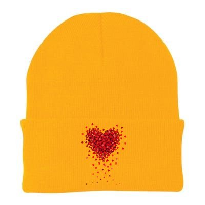 Cute Valentines Day Messy Heart Shapes Knit Cap Winter Beanie