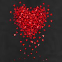 Cute Valentines Day Messy Heart Shapes Cool Comfort Performance Bucket Hat