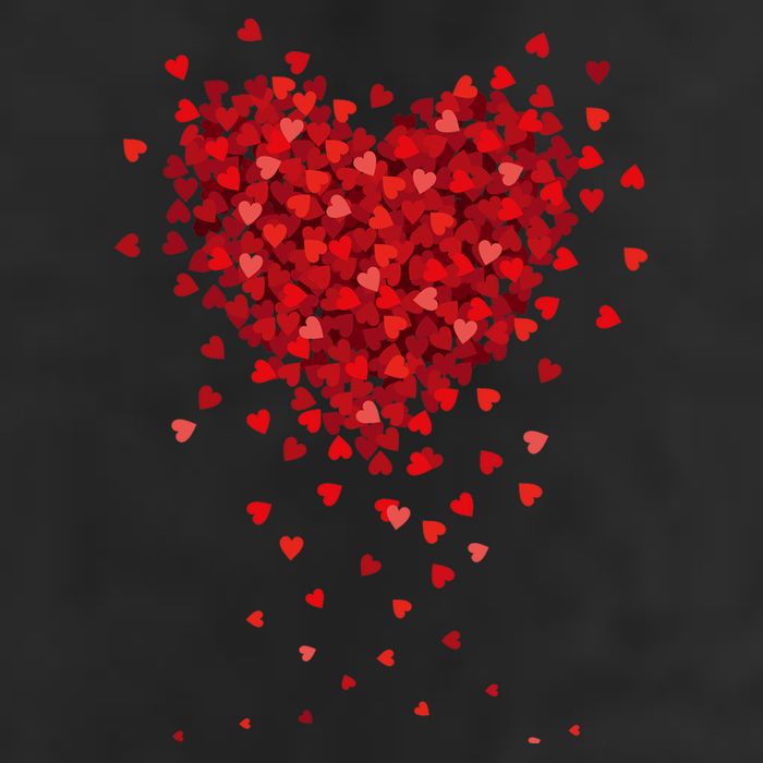 Cute Valentines Day Messy Heart Shapes Cool Comfort Performance Bucket Hat
