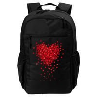 Cute Valentines Day Messy Heart Shapes Daily Commute Backpack