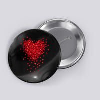 Cute Valentines Day Messy Heart Shapes Button