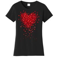 Cute Valentines Day Messy Heart Shapes Women's T-Shirt