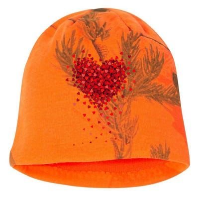 Cute Valentines Day Messy Heart Shapes Kati - Camo Knit Beanie