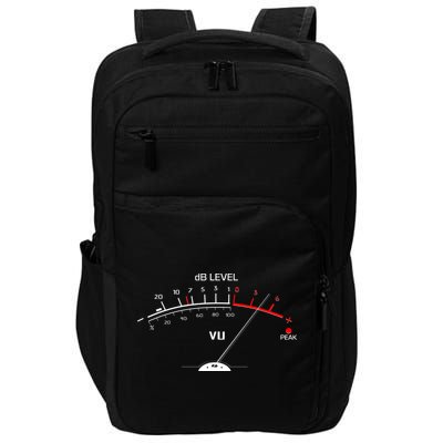 Cool Vintage DB Level VU Meter Music Bass Lover Impact Tech Backpack