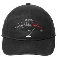 Cool Vintage DB Level VU Meter Music Bass Lover 7-Panel Snapback Hat