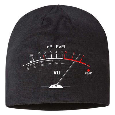 Cool Vintage DB Level VU Meter Music Bass Lover Sustainable Beanie