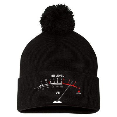 Cool Vintage DB Level VU Meter Music Bass Lover Pom Pom 12in Knit Beanie
