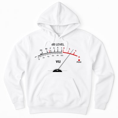 Cool Vintage DB Level VU Meter Music Bass Lover Hoodie
