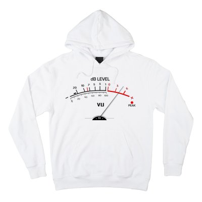 Cool Vintage DB Level VU Meter Music Bass Lover Hoodie