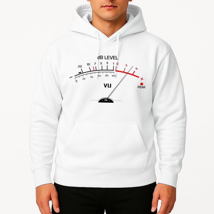 Cool Vintage DB Level VU Meter Music Bass Lover Hoodie